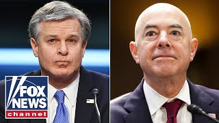 Secretary Mayorkas FBI Director Wray testify at Senate hearing on threats to the US [upl. by Immanuel]