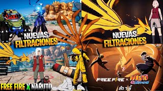 💥🎁A LA DELTA DE KURAMA MAS Filtraciones De la Colaboración de Naruto Shippuden x FREE FIRE GRATIS [upl. by Drofnelg585]