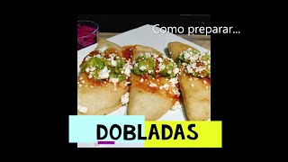 DOBLADAS Guatemaltecas  Como preparar Dobladas  Receta de Dobladas  de Pollo Papa y Champiñones [upl. by Irrok]