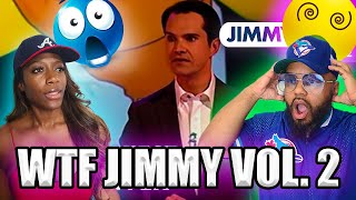 Jimmy Carr Riskiest Jokes Vol 2 AMERICAN COUPLE REACT [upl. by Dleifyar]