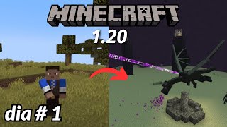 zerando minecraft pela primeira vez na 120 [upl. by Margret905]