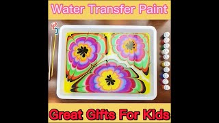 2021 New Water Marbling Paint Art Kit for Kids [upl. by Ahsinej]