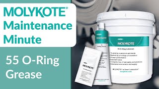 MOLYKOTE® 55 ORing Grease  MOLYKOTE® Maintenance Minute [upl. by Nertie]