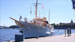 Royal Yacht Dannebrog arrives to Sweden [upl. by Eeryn]