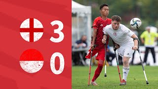 HIGHLIGHTS  England 30 Indonesia  WAFF World Cup 2022 [upl. by Ennairak427]