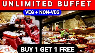 Unlimited Veg  NonVeg Buffet all days  Offer  Buy 1 Get 1 Free  Global buffet Svenska Hotel [upl. by Madaras]