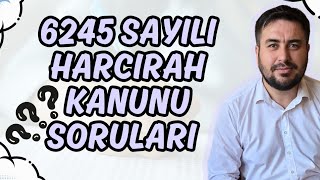 6245 Sayılı Harcırah Kanunu Soruları [upl. by Dunning]