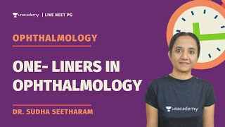 One Liners in Ophthalmology  Dr Sudha Seetharam [upl. by Dinan]