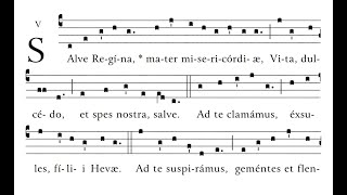 Salve Regina Gregorian Chant Simple Tone  womens voices [upl. by Nylzor]