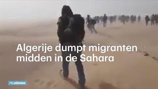 Algerije dumpt migranten midden in Sahara  RTL NIEUWS [upl. by Schechinger]