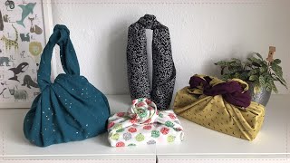 Furoshiki  Verpacken mit Stoff Die Geschenktasche [upl. by Drofla]