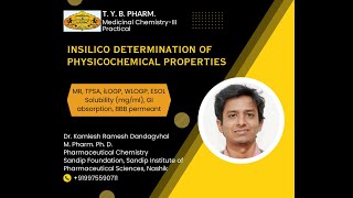 Insilico determination of physicochemical properties [upl. by Odraner]