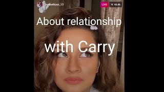 Avneet Kaur Insta live  Avneet relationship with carry and all fake news  AvneetKaur CarryMinati [upl. by Onafets]