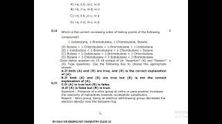 HALOALKANE amp HALOARENE WORKSHEET 1 [upl. by Sugirdor]