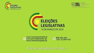 Eleições Legislativas 2024 [upl. by Einatsed]