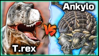 TREX vs ANKYLOSAURUS — Who Would Win dinosaur trex animals [upl. by Latona]