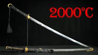 Forging Worlds SHARPEST DuoKatana under 2000℃ with 240 Layers of Damascus Steel  HammerForge [upl. by Deer]