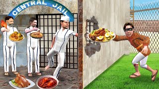 Jail Deewar Se Secret Chicken Biryani Chicken Roast Street Food Hindi Kahaniya Hindi Moral Stories [upl. by Ggerg]