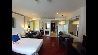 Centre Point SilomBangkok Deluxe Riverview Twin Room [upl. by Edyaj]