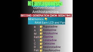 Antihistamines Drugs part 3 H1 antagonists pharmaeasy52trickpharmacolog gpat [upl. by Pettiford]