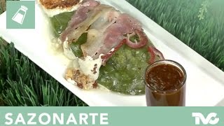 Receta para preparar Huarache de Nopal en Salsa Borracha [upl. by Airetnuhs600]