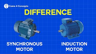 Synchronous Motor vs Asynchronous Motor  Synchronous vs Induction Motor  Come4Concepts [upl. by Desi]