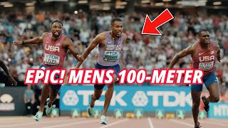 Noah Lyles VS Letsile Tebogo VS Zharnel Hughes 100m Showdown  London Diamond League 2024 [upl. by Eimrots892]