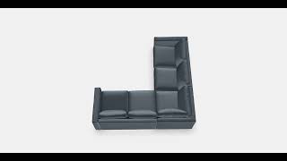 VIMLE Corner sofa 4seat 6  3DModel  Store [upl. by Ayit]