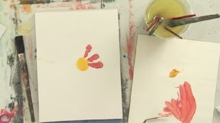 How to Make Raised Flower Petals on an Acrylic Painting  Art Lessons [upl. by Duster]