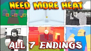 🔥NEED MORE HEAT🔥  ALL 7 Endings  Full Gameplay ROBLOX [upl. by Naiva]