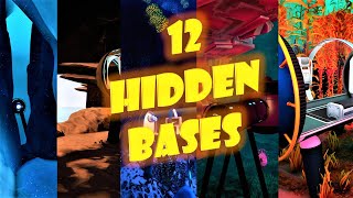 12 HIDDEN BASES  Subnautica and Below Zero [upl. by Karrah]