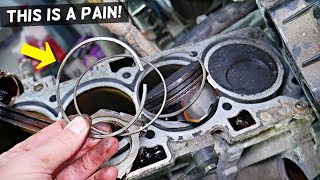 HOW TO REPLACE PISTON OR PISTON RINGS ON A CAR [upl. by Annez]