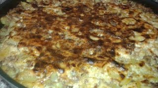 GÖÇMEN USULÜ PATATES MUSAKKA  Potato moussaka [upl. by Ossie]