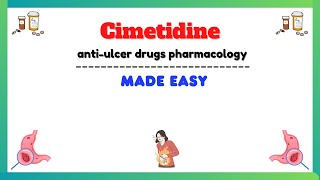 Cimetidine pharmacology H2 receptor blockers pharmacology pharmacology made easy [upl. by Odrawde25]