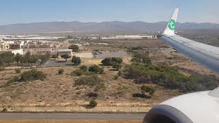 Transavia B737 Landing at Almeria [upl. by Hickey]