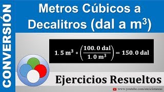 Metros Cúbicos a Decalitros m3 a dal [upl. by Einttirb]