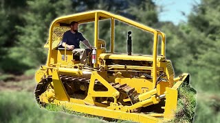 First time operating a bulldozer  FINALLY putting the Cat D47U to work [upl. by Alessandro411]