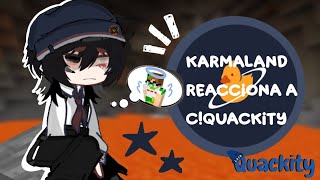 karmaland reacciona a c quackity un año tarde 😭 ¿quieren parte dos [upl. by Ecirtaeb]