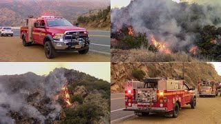 Brush Fire on Malibu Canyon Rd Woolsey Fire [upl. by Etana]