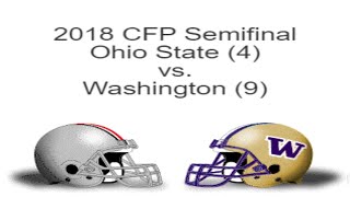 Game 9  2018 College Football 12Team Playoff Simulation NCAA 14  Ohio State vs Washington [upl. by Adnilemreh]