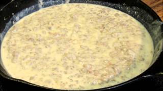 How to make Sausage Gravy  Biscuits and Gravy [upl. by Stanwinn]