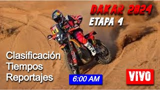 Acción intensa en el Dakar 2024  Etapa 4 transmitida en vivo [upl. by Nahtad]