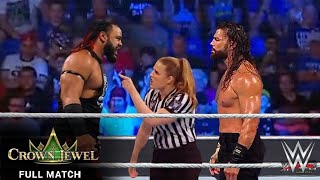 Roman Reigns vs Jacob Fatu WWE Crown Jewel 2024  Tribal Combat Match [upl. by Neerahs]