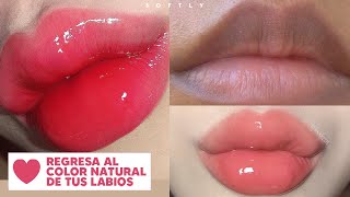 👄 BLANQUEA TUS LABIOS NATURALMENTE LABIOS ROSADOS Y SUAVES 👄  softly [upl. by Jenna]