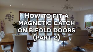 How to install a magnetic catch on Bifold Doors Part 2 [upl. by Eissej778]