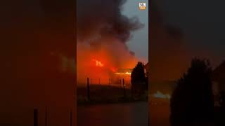 Brand in Cottbus  Großeinsatz für Feuerwehren der Stadt [upl. by Kordula]