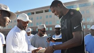 Warriors Visit San Quentin State Prison [upl. by Cleave]