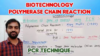 Polymerase chain reaction  PCR technique  Bilingual  Tamil  Senthilnathan [upl. by Noivax]