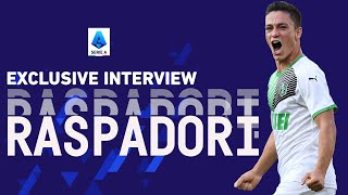 quotI can handle responsibilitiesquot  Giacomo Raspadori Interview  Serie A 202122 [upl. by Graeme607]