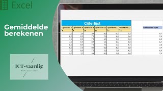 Excel  Gemiddelde berekenen [upl. by Valorie]